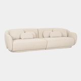 Misty 115" Cream Performance Boucle Modular Sofa