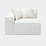 Mindy Performance Chenille Basketweave Modular Corner Chair
