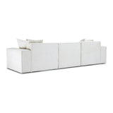 Mindy 115" Performance Chenille Basketweave Modular Sofa