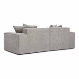 Mindy 84" Performance Chenille Basketweave Modular Loveseat