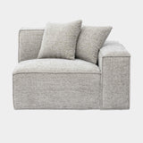 Mindy Performance Chenille Basketweave Modular Corner Chair