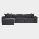 Mindy 4-Piece Performance Chenille Basketweave Modular Sectional