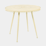 Erica 34" Wrought Iron Outdoor Round Cafe Table