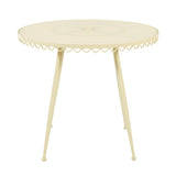 Erica 34" Wrought Iron Outdoor Round Cafe Table