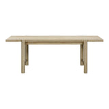Gata 87" Light Teak Outdoor Rectangular Dining Table