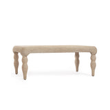 Vicky 49" Natural Woven Seagrass Rectangular Coffee Table