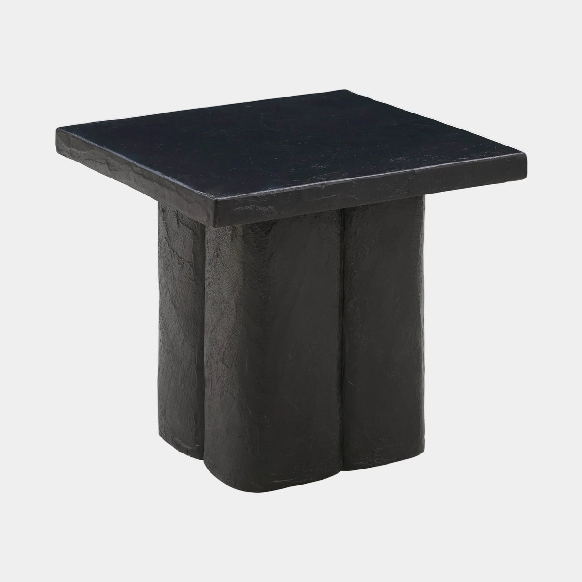 Kayla Faux Plaster Indoor / Outdoor Square Side Table