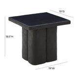 Kayla Faux Plaster Indoor / Outdoor Square Side Table