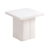 Kayla Faux Plaster Indoor / Outdoor Square Side Table