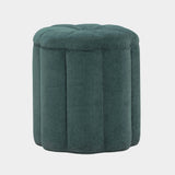 Fleur Textured Performance Velvet Storage Ottoman