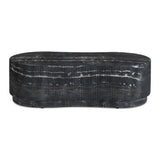 Hades 47" Black Faux Marble Indoor/Outdoor Concrete Coffee Table