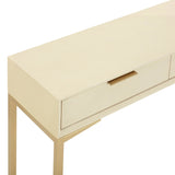 Pesce 59" Faux Shagreen 3-Drawer Console Table