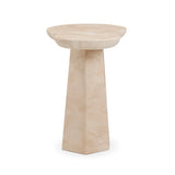 Zaya Rose Faux Marble Indoor/Outdoor Concrete Side Table