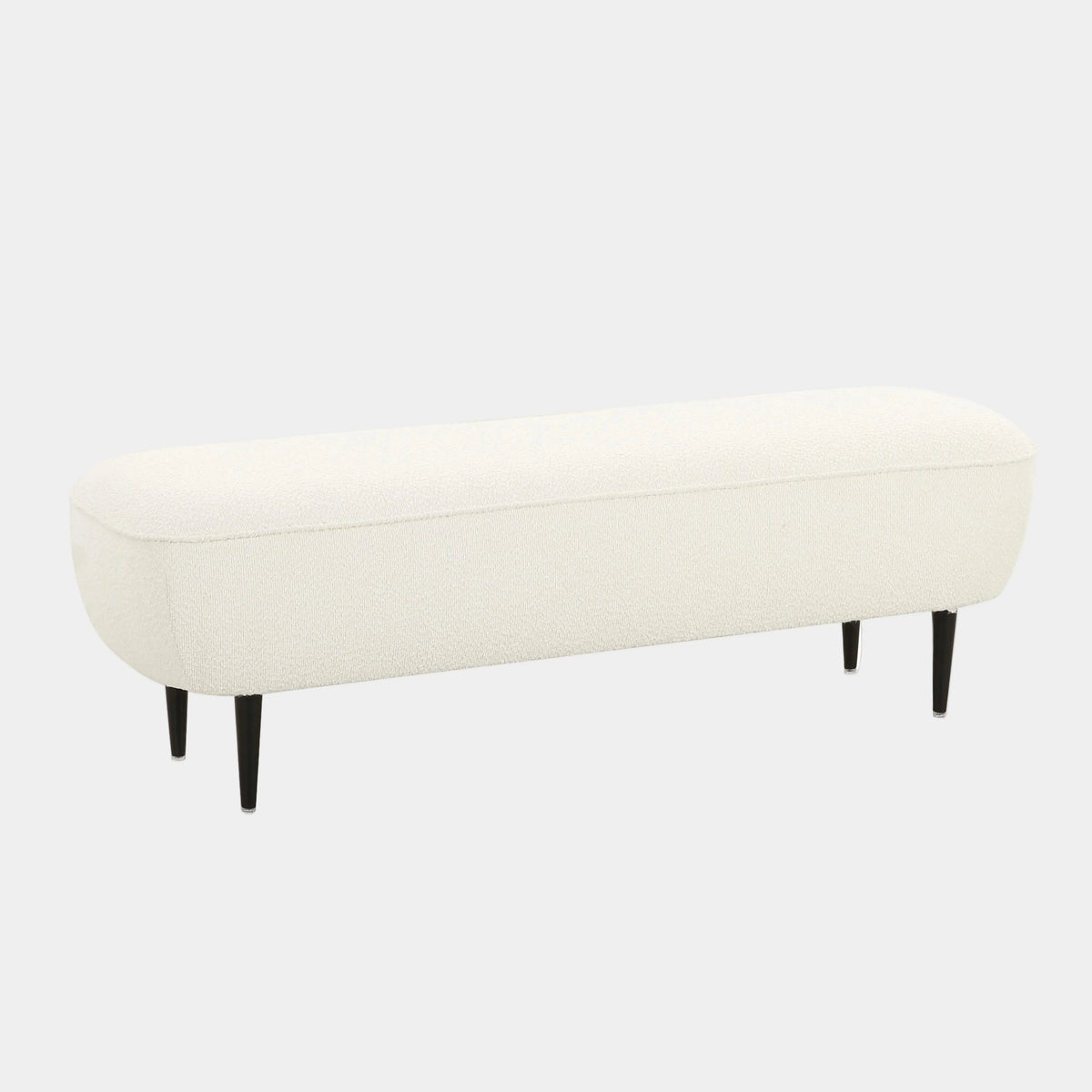 Denise 51" Cream Performance Boucle Bench