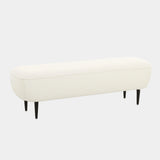 Denise 51" Cream Performance Boucle Bench