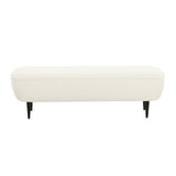 Denise 51" Cream Performance Boucle Bench