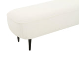 Denise 51" Cream Performance Boucle Bench
