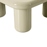 Memphis 33.5" Glossy Square Coffee Table