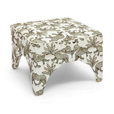 Raji Leopard Performance Jacquard Ottoman