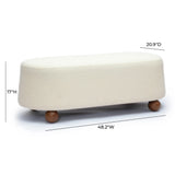 Jaine 48" Performance Boucle Large Ottoman