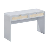 Patty 48" Rattan 2-Drawer Console Desk
