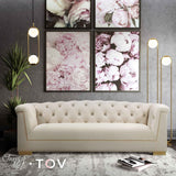 Farah 91" Performance Velvet Sofa