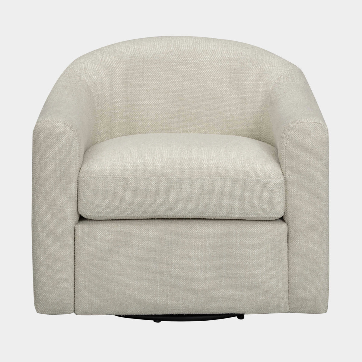 Thao Contract-Grade Basketweave Fabric Swivel Accent Chair