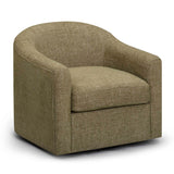 Thao Contract-Grade Basketweave Fabric Swivel Accent Chair
