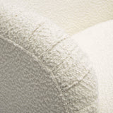 Pamela Cream Performance Boucle Tasseled Lounge Accent Chair