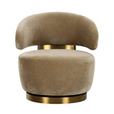 Austin Upcycled Contract-Grade Fabric Swivel Accent Chair