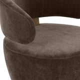 Austin Upcycled Contract-Grade Fabric Swivel Accent Chair