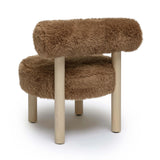 Carmel Contract-Grade Vegan Shearling Accent Chair