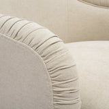 Pamela Tan Performance Chenille Tasseled Lounge Accent Chair
