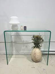 Waterfall Glass Small Console