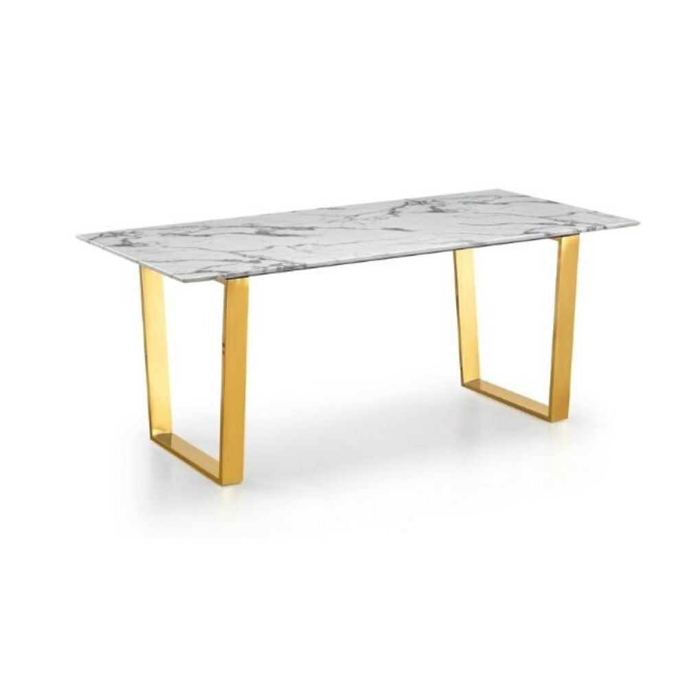 Rectangle Faux Dining Table