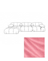 Calliope Velvet Modular Sofa with Ottoman