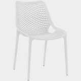 Mykonos Plastic Outdoor Patio Dining Chair - Set of 4