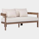 Newport Water Resistant Fabric Upholstered Outdoor Patio Loveseat