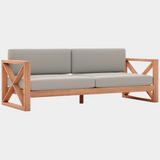 Anguilla Water Resistant Fabric Upholsetered Outdoor Patio Sofa