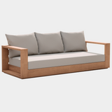 Tulum Water Resistant Fabric Upholstered Outdoor Patio Sofa