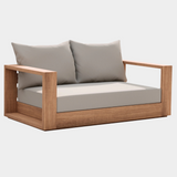 Tulum Water Resistant Fabric Upholstered Outdoor Patio Sofa