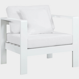 Nizuc Water Resistant Fabric Upholstered Outdoor Patio Arm Chair