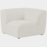 Miramar Linen Textured Fabric Upholstered Corner Modular Chair
