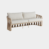 San Pietro Resilient Waterproof Fabric Upholstered Outdoor Patio Sofa