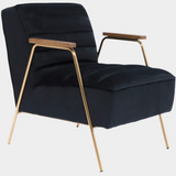 Woodford Velvet Upholstered Accent Chair