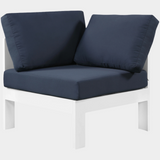 Nizuc Water Resistant Fabric Upholstered Outdoor Patio Modular Corner Chair