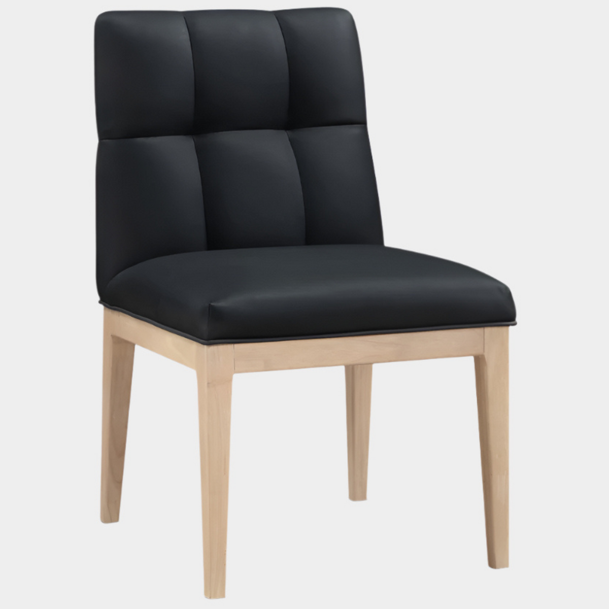 Adrian Vegan Leather Upholstered Dining Side Chair Set of 2