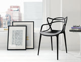 Interlaced Back Stacking Chair