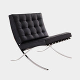 Criss-Cross Tufted Leather Chair