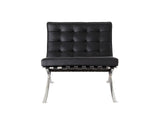 Criss-Cross Tufted Leather Chair